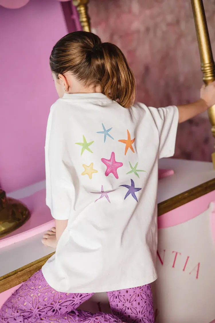 Salty Stitch Salty Seastar tee - Off white