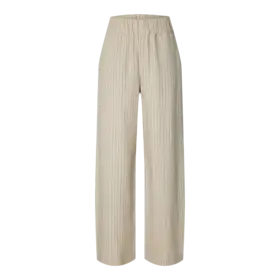 Selected Mariam Wide Linen Pant - Nature Stripes