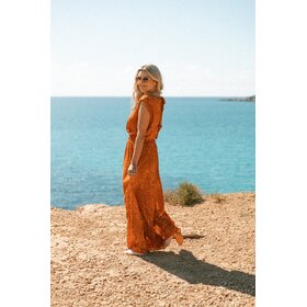 Bolina Island Date Night Dress - Sunset Orange