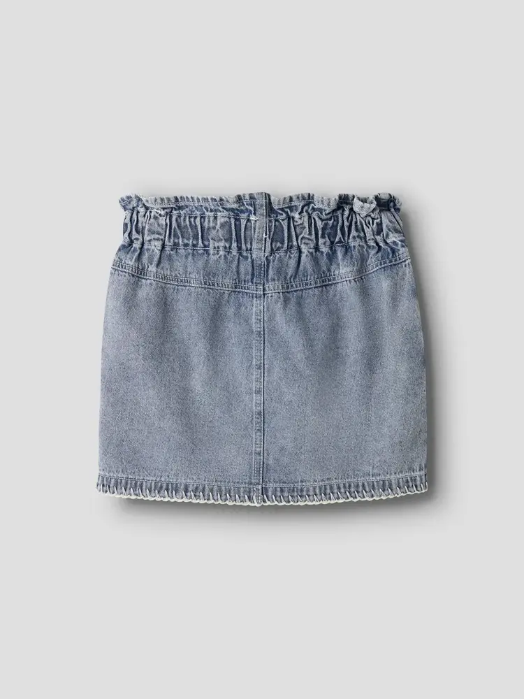 Lil'Atelier Funda Loose Skirt - Medium Blue Denim
