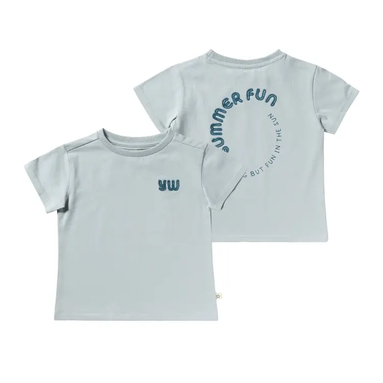 YourWishes Summer Fun Relaxed Tee - Cloud Blue