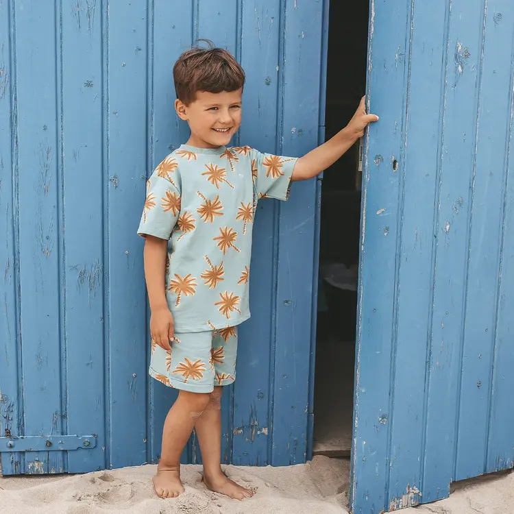 YourWishes Palms Relaxed Shorts - Ocean