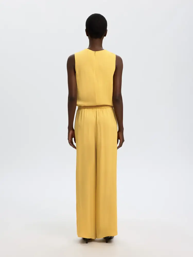 Selected Laura Slit Pant - Ochre