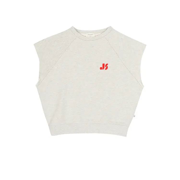 Jenest Joey Sleeveless Sweater - Grey Melange