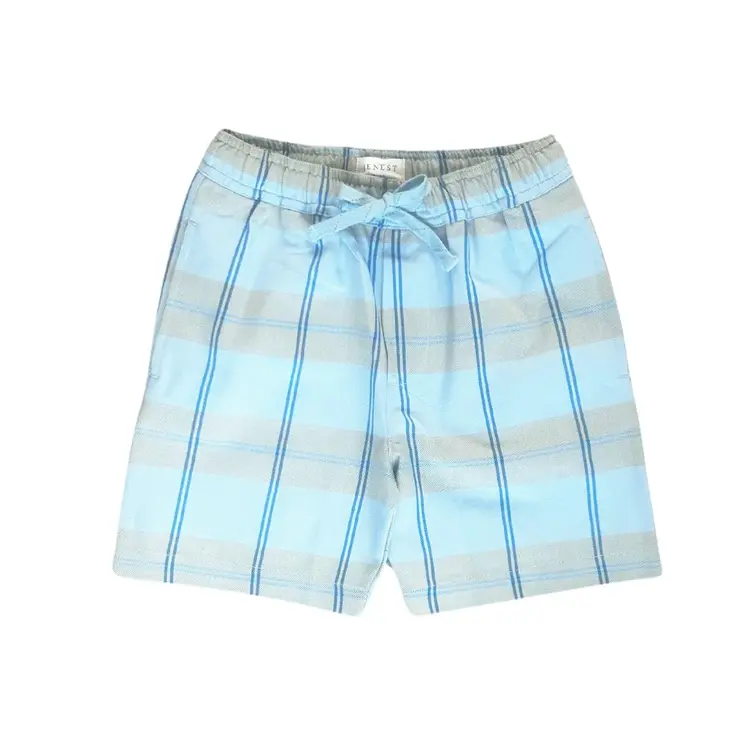 Jenest Hugo Shorts - Water Blue Check