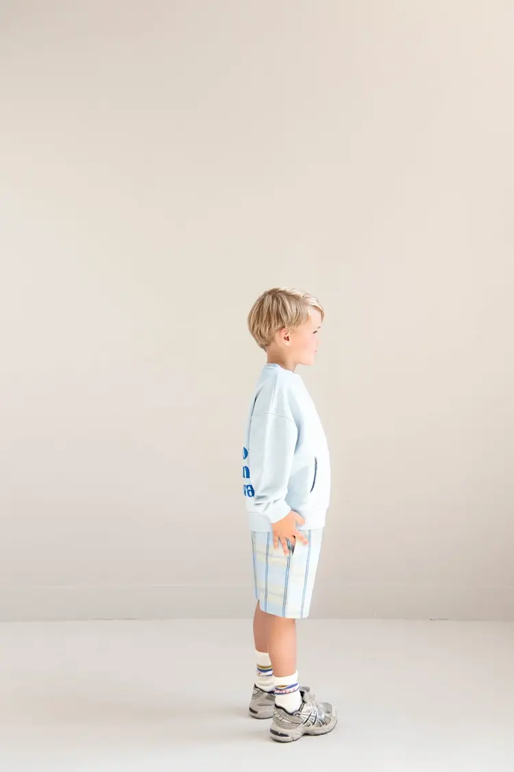 Jenest Hugo Shorts - Water Blue Check