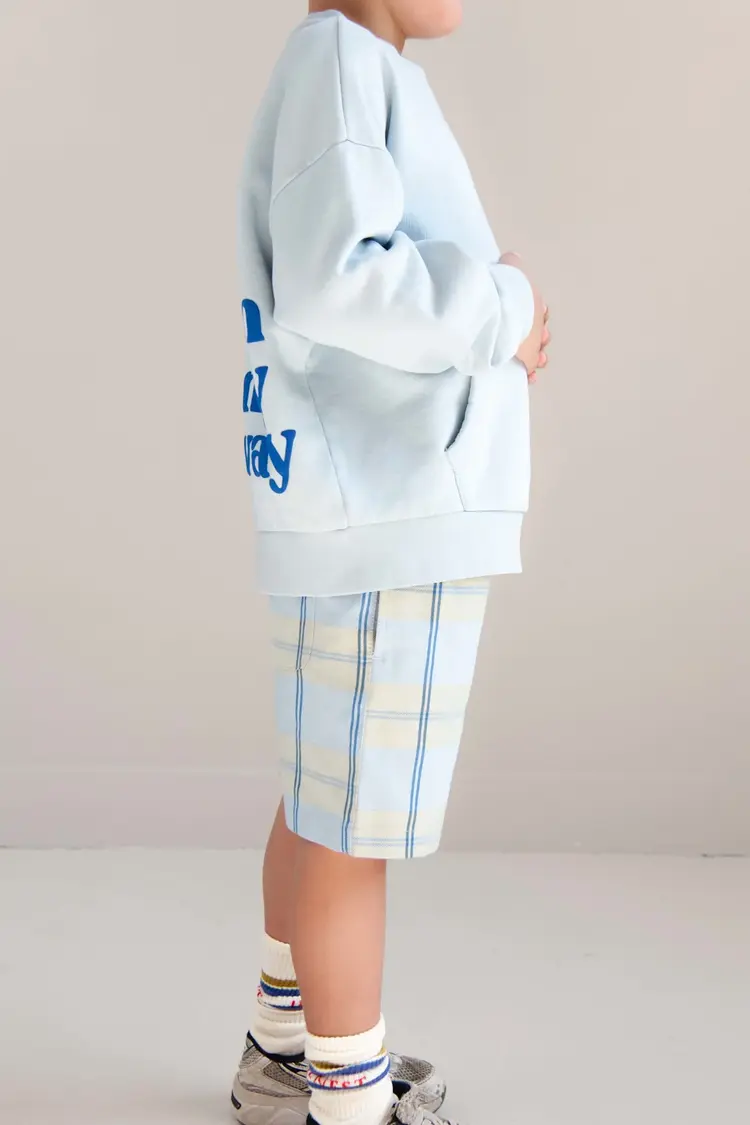 Jenest Hugo Shorts - Water Blue Check