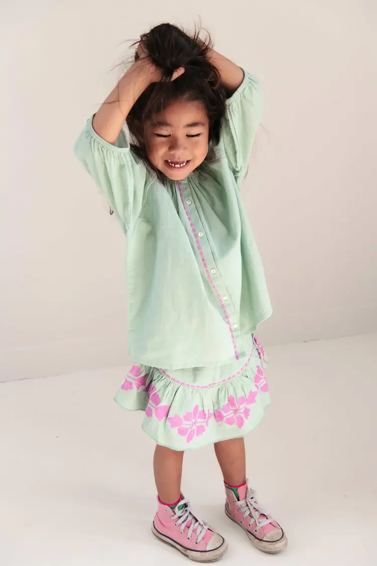 Jenest Colette Blouse - Sage Green