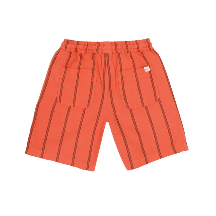 Jenest Knox Shorts - Coral Orange Stripe