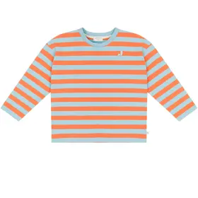 Jenest Moos Oversized Sweat Tshirt - Orange Blue
