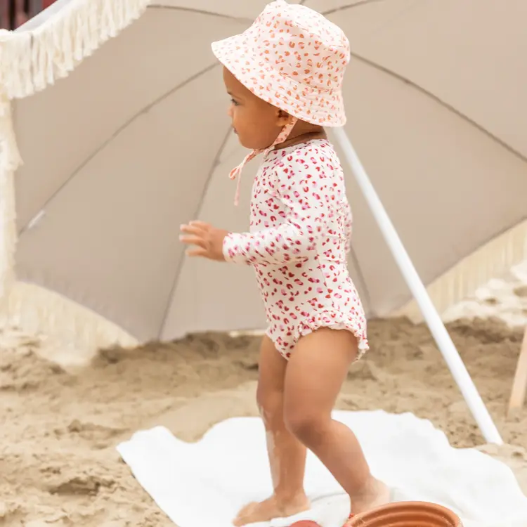 Swim essentials Sun Hat - Old Pink Leopard