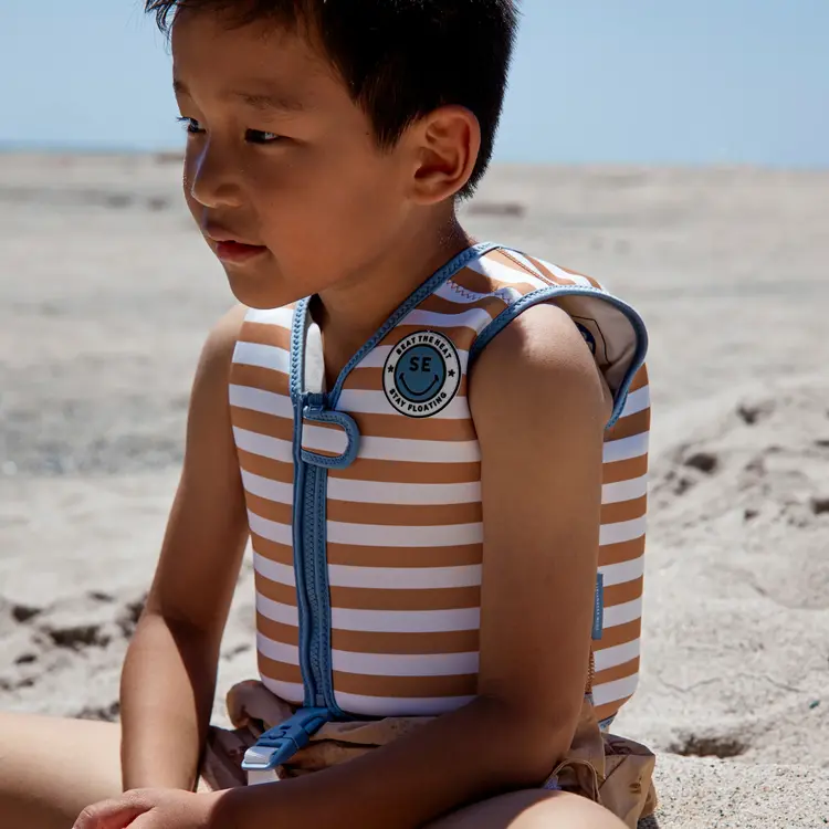 Swim essentials Swim Vest - Brown/White Softlines