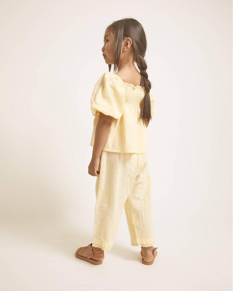 Búho Cotton Lace Pants - Sun