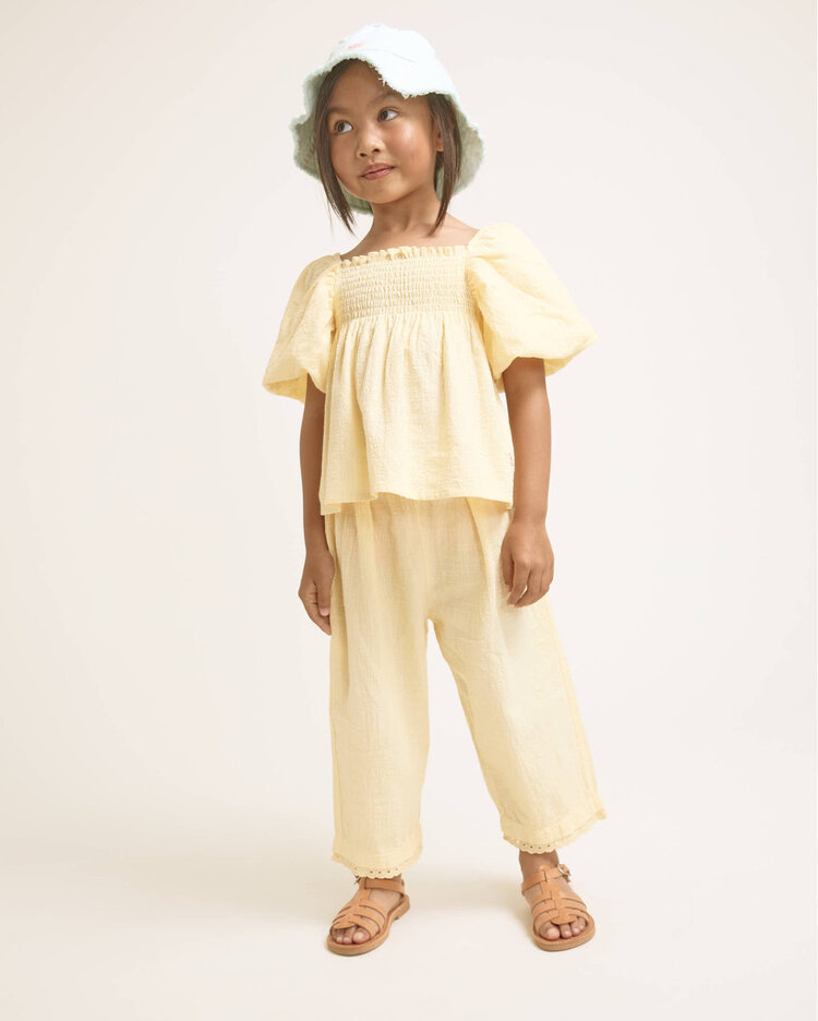 Búho Cotton Lace Pants - Sun