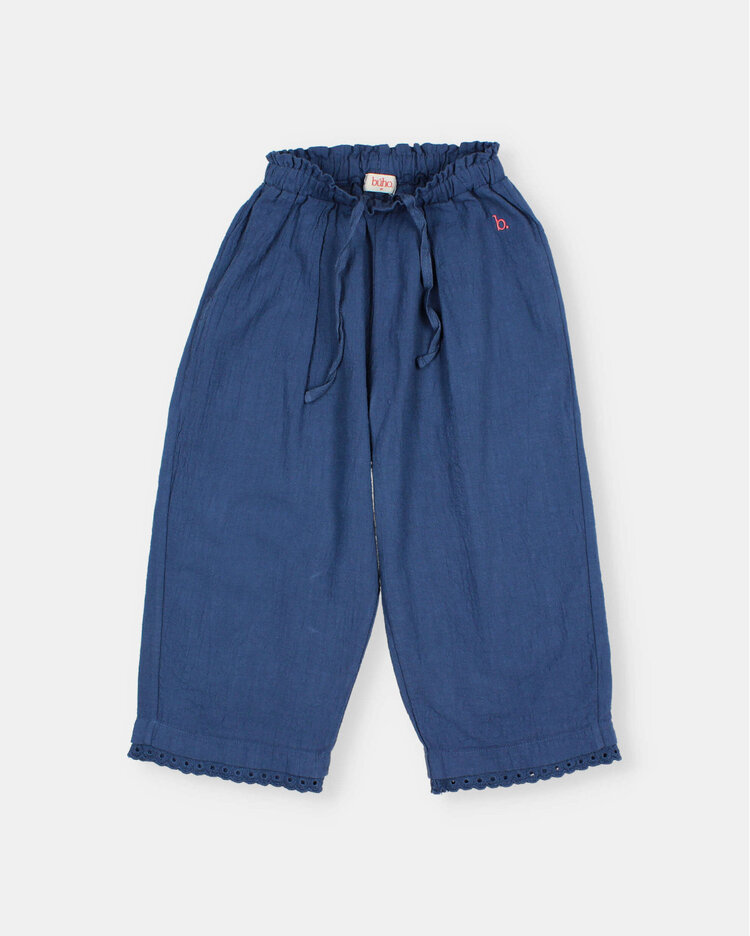 Búho Cotton Lace Pants - Navy
