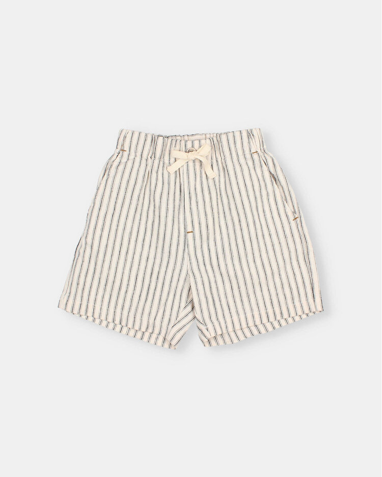 Búho Linen Stripes Bermuda - Only