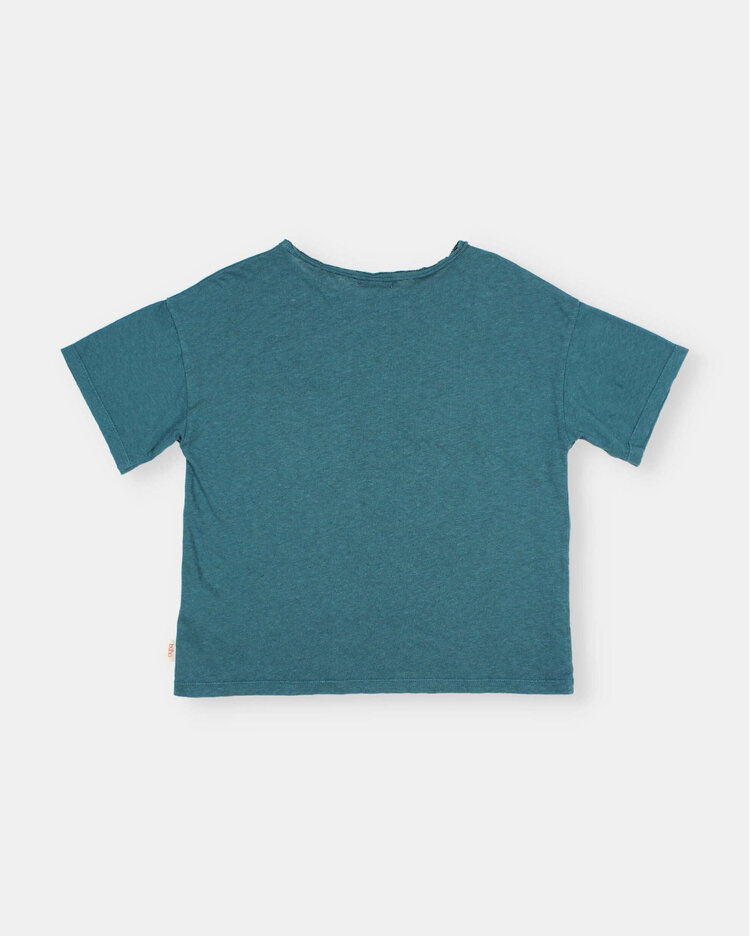 Búho Pocket Linen Shirt - Green Lake