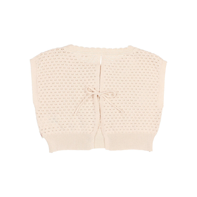 Búho Boho Knit Top - Cream Pink