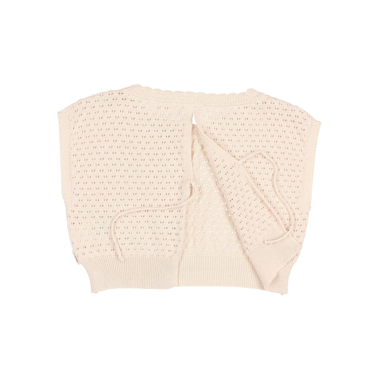 Búho Boho Knit Top - Cream Pink