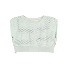 Búho Boho Knit Top - Aqua