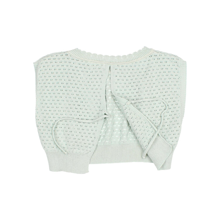 Búho Boho Knit Top - Aqua