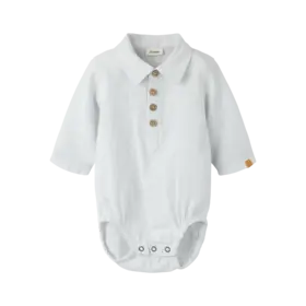 Lil'Atelier Baby Jesper LS Body - Gray Dawn