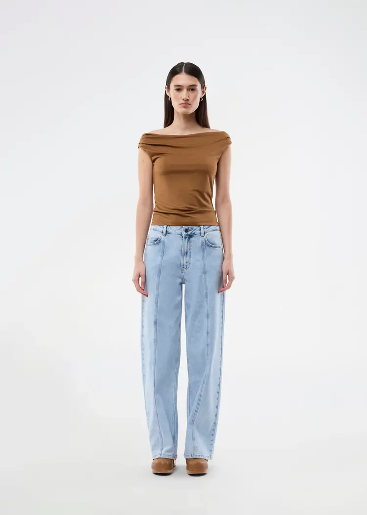 Modström Hima Off-shoulder Top - Nuthatch