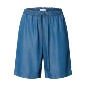 Selected Janna mw Elastric String Shorts- Medium Blue Denim