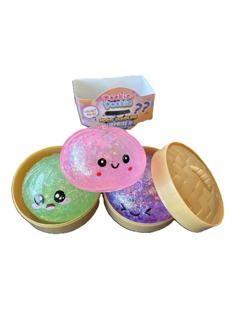 Dumpling Squishy Dumpling Squishy glitter met licht mix