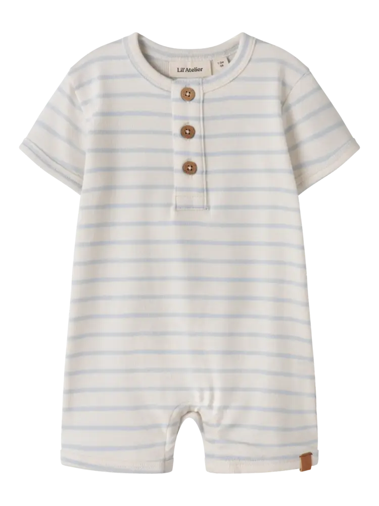 Lil'Atelier Geo Abi ss Loose Suit - Coconut Milk