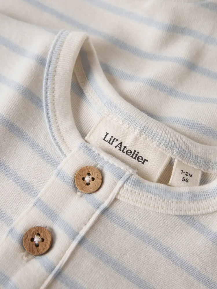Lil'Atelier Geo Abi ss Loose Suit - Coconut Milk