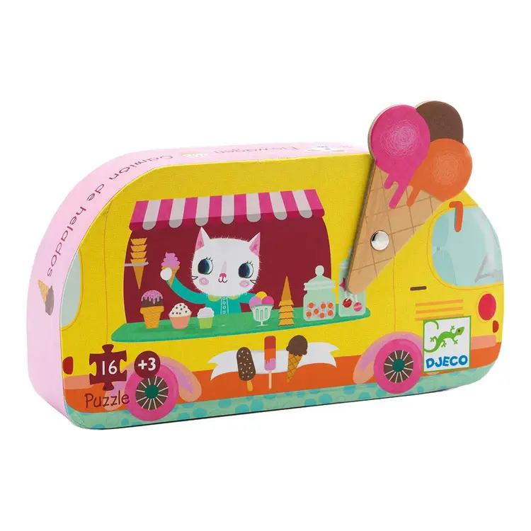 Djeco Djeco puzzle - Ice cream truck (16pcs)