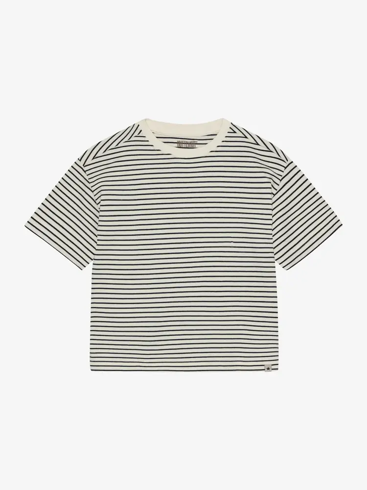 Huttelihut T-shirt YD Stripe - Navy Blazer