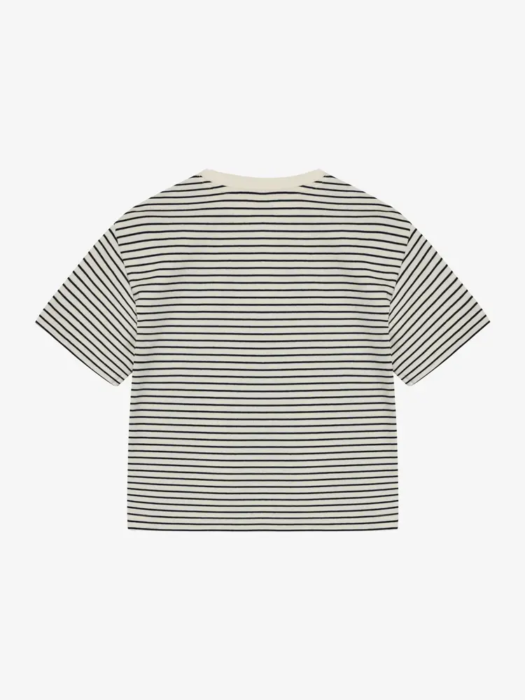 Huttelihut T-shirt YD Stripe - Navy Blazer