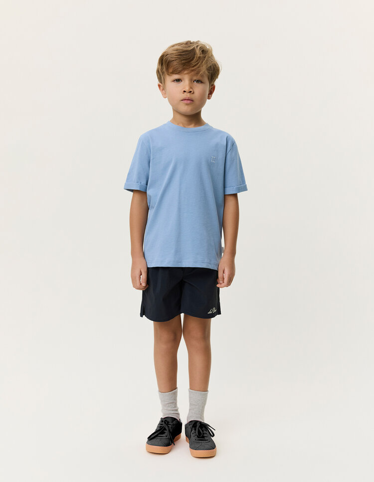 Les Deux Core Contrast Tshirt Kids - Faded Denim Blue