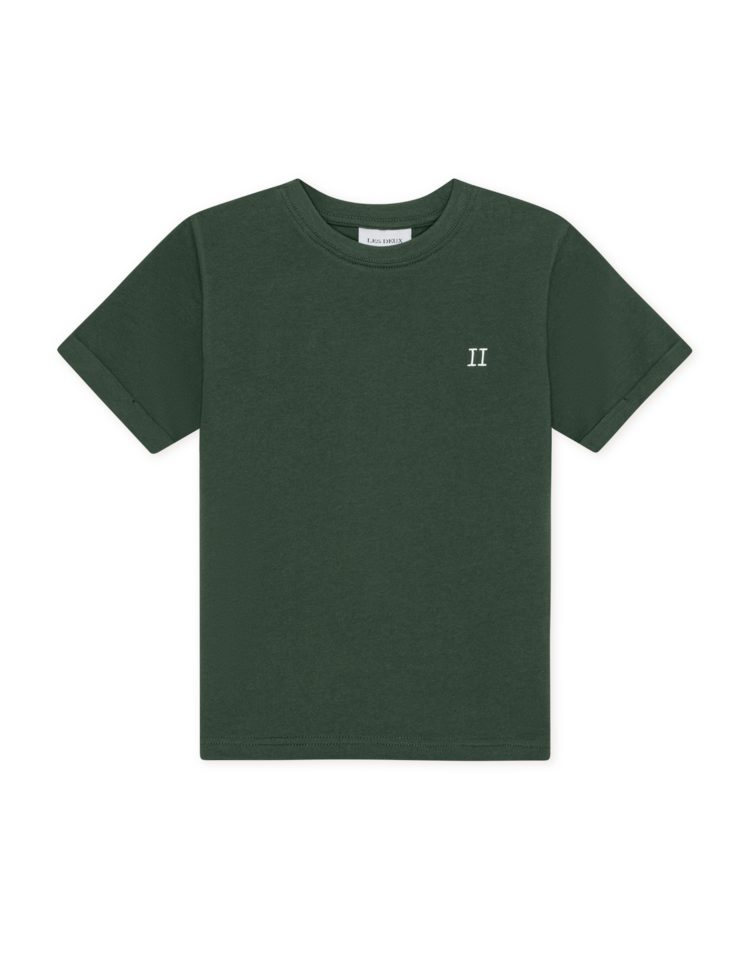 Les Deux Core Contrast Tshirt Kids - Pine Green