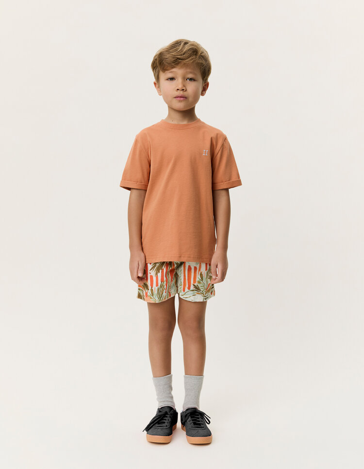 Les Deux Core Contrast Tshirt Kids - Raw Sienna Orange