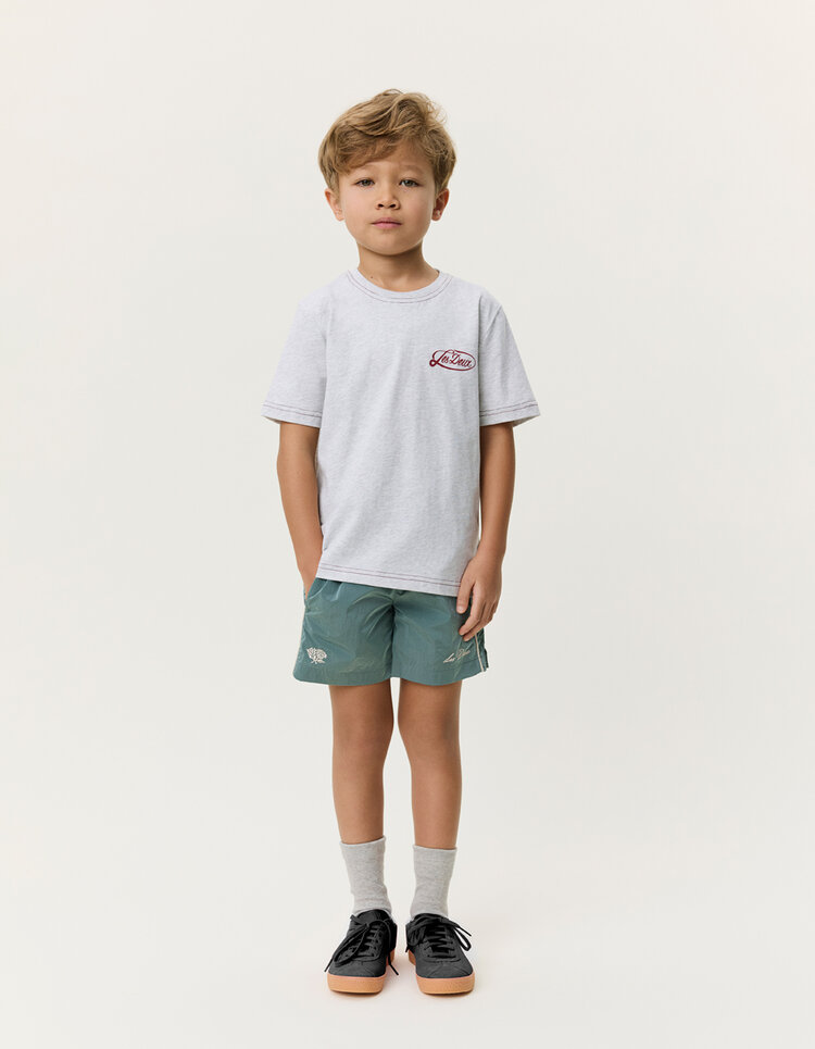 Les Deux Contrast Tshirt Kids - Snow Melange