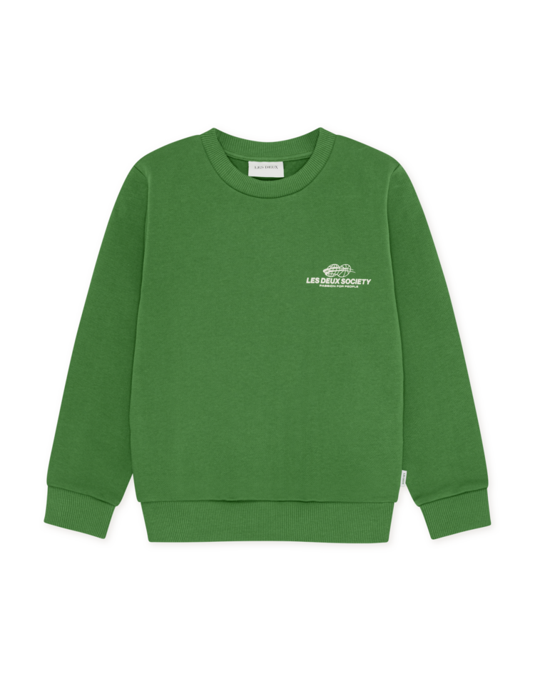 Les Deux Exhibition Sweatshirt Kids - Artichoke Green