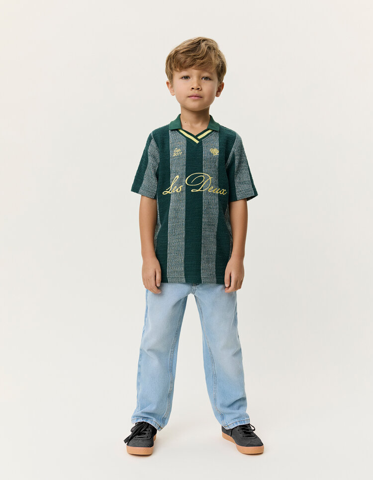 Les Deux Jacquard Football Jersey Kids - Pine Green
