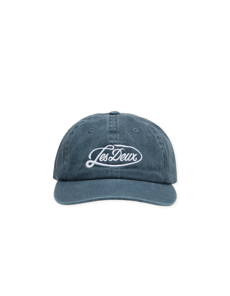 Les Deux Logo Dad Cap Kids - Dark Denim Blue