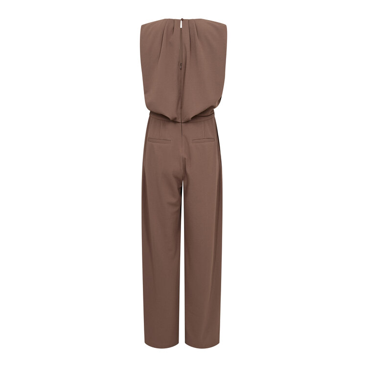 Co'Couture Falcon Pleat Suit - Walnut