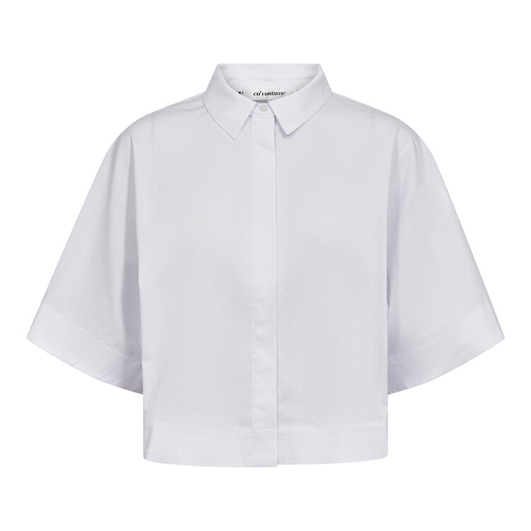 Co'Couture Elara SS Shirt - White