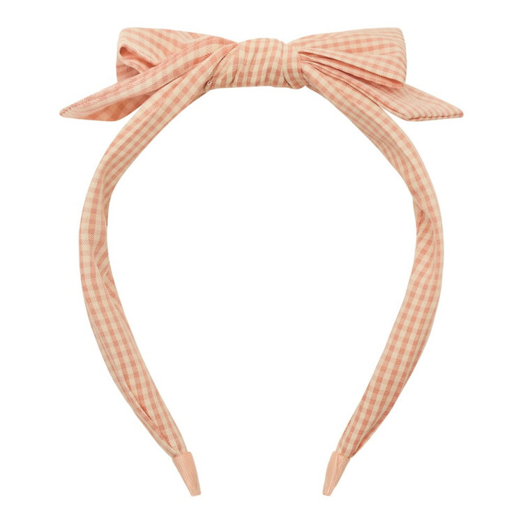 MIMI&LULA Peachy Gingham Edie Bow Alice