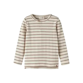 Lil'Atelier Kaby LS Slim Top - Turtledove/Kangaroo