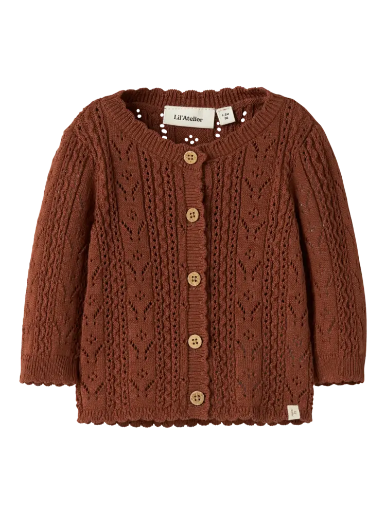 Lil'Atelier Baby Kas Knit Cart - Maple Syrup