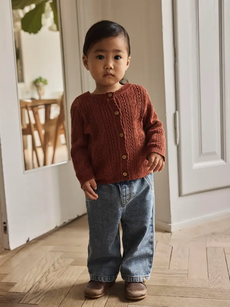 Lil'Atelier Baby Kas Knit Cart - Maple Syrup