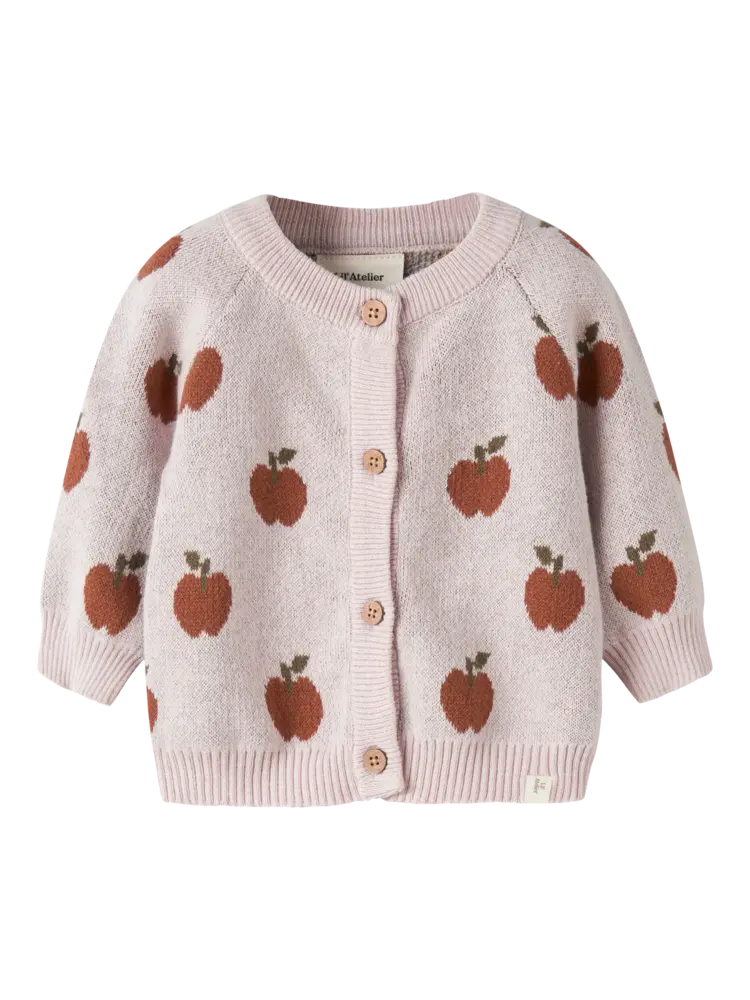 Lil'Atelier Baby Lulio Knit Card- Hushed Violet