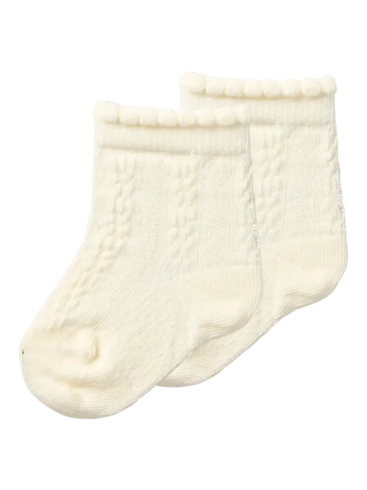 Lil'Atelier Baby Kendra 2p Sock- Turtledove
