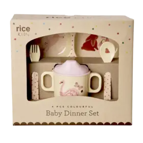 Rice Melamine Baby Dinner Set - Fairytale Print